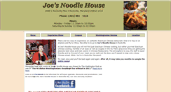 Desktop Screenshot of joesnoodlehouse.com